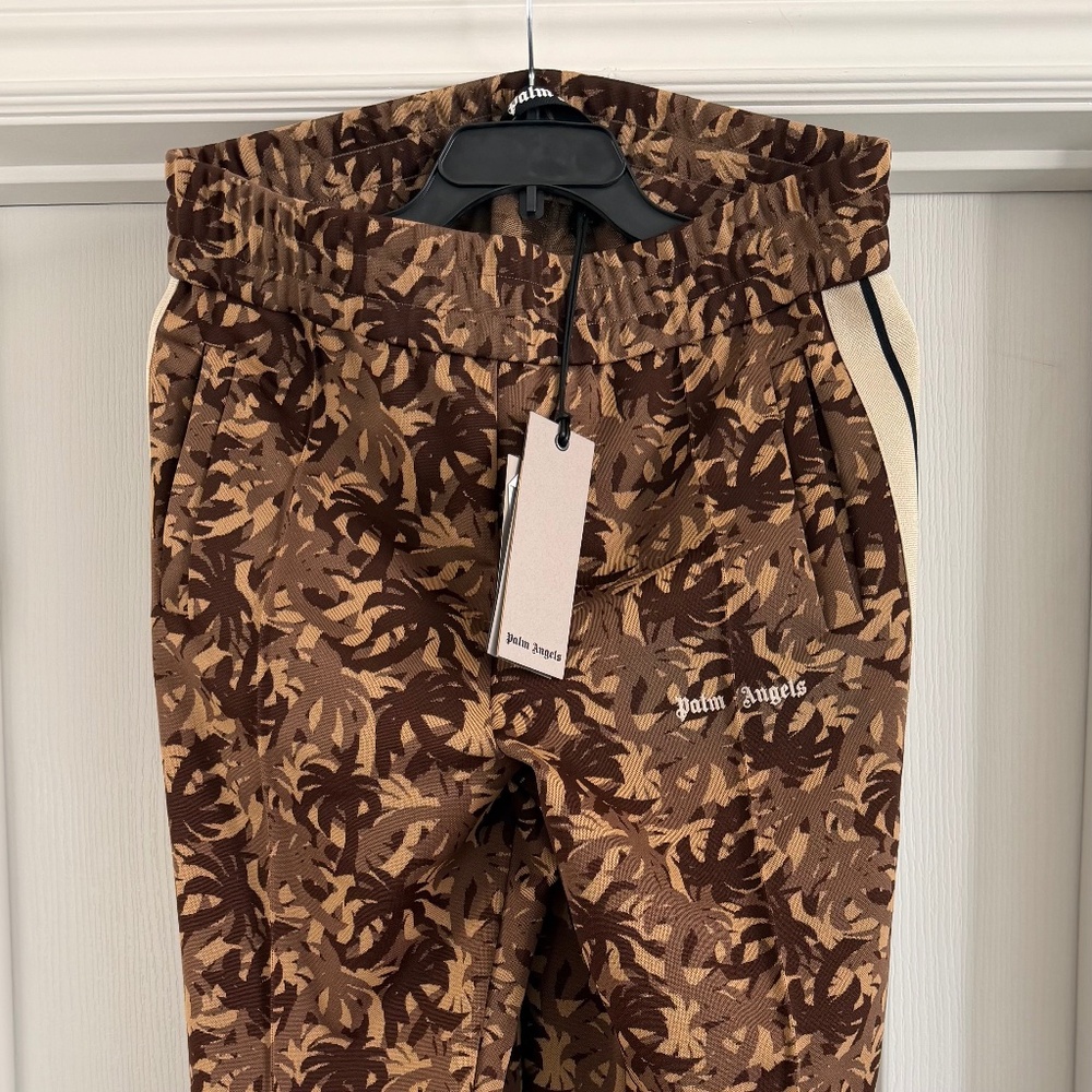 Palm Angels All Over Palms Track Pants (Large) New